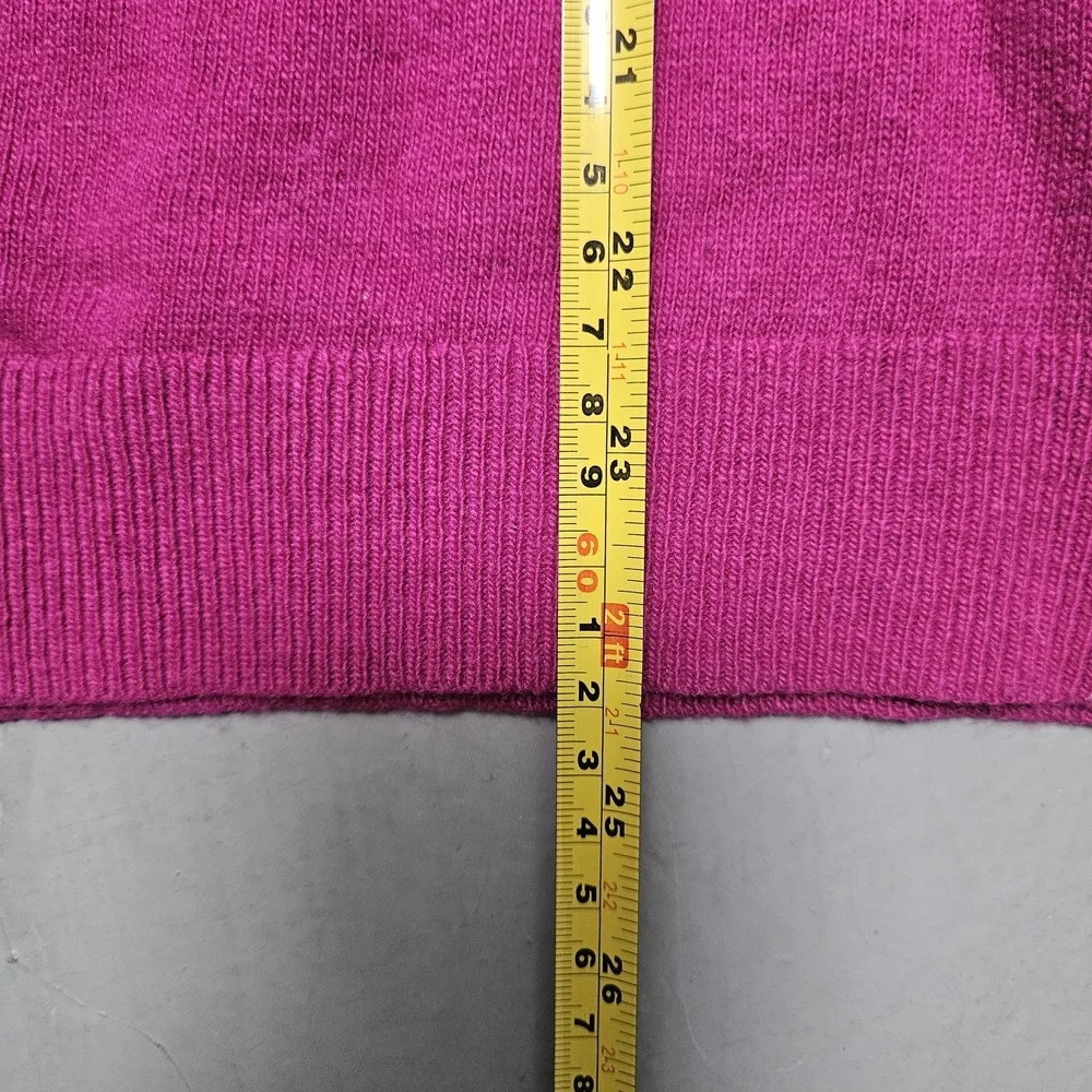 Banana Republic Women's Royal Pink SzM Cashmere & Merino blend Knit Sweater Top - Picture 7 of 13